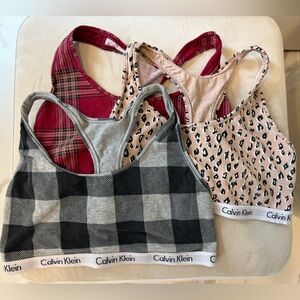 Set of Three Calvin Klein Cotton Bras